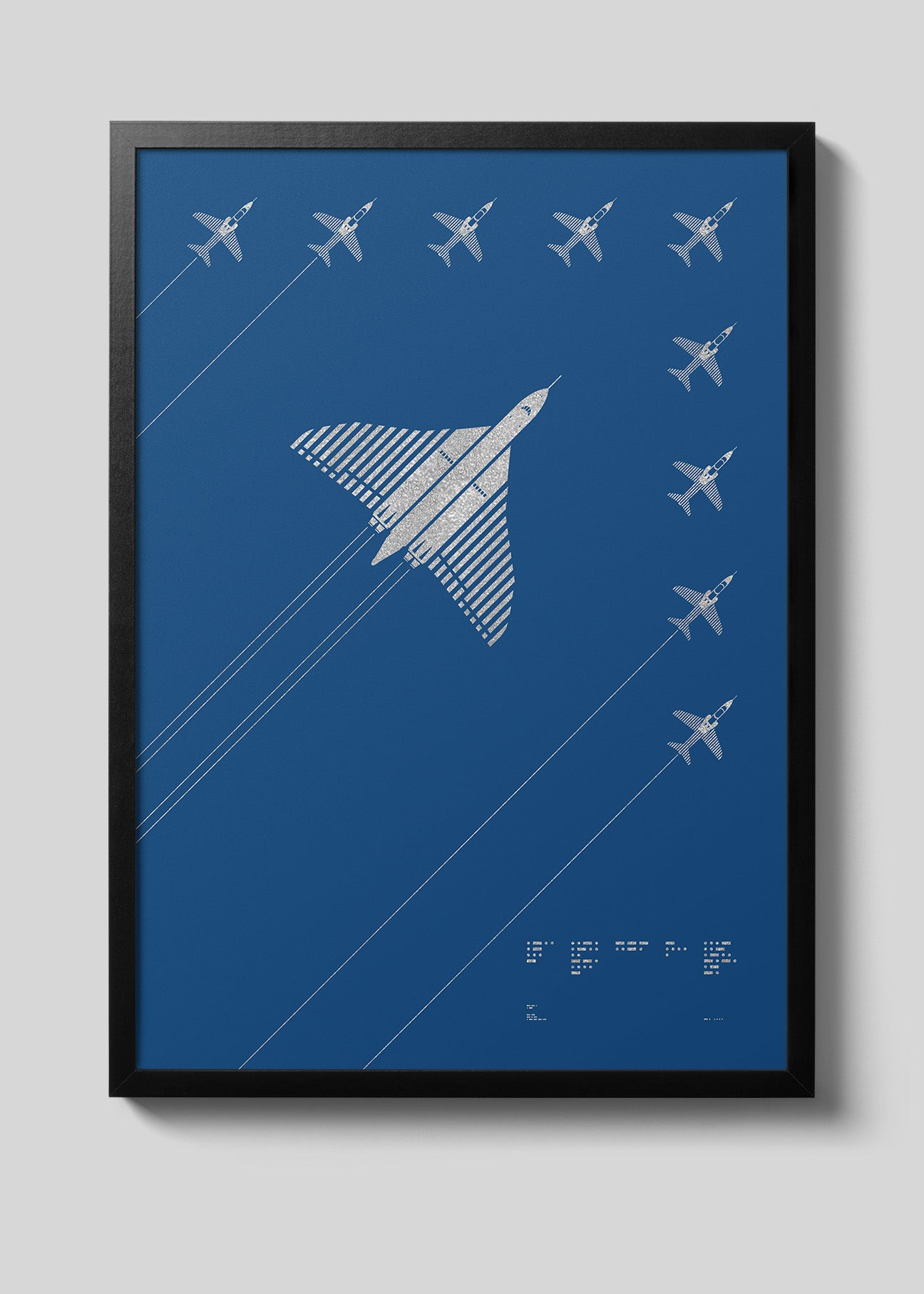 Avro Vulcan Screenprint | Last Flight Tribute Edition – Grafik Aircraft
